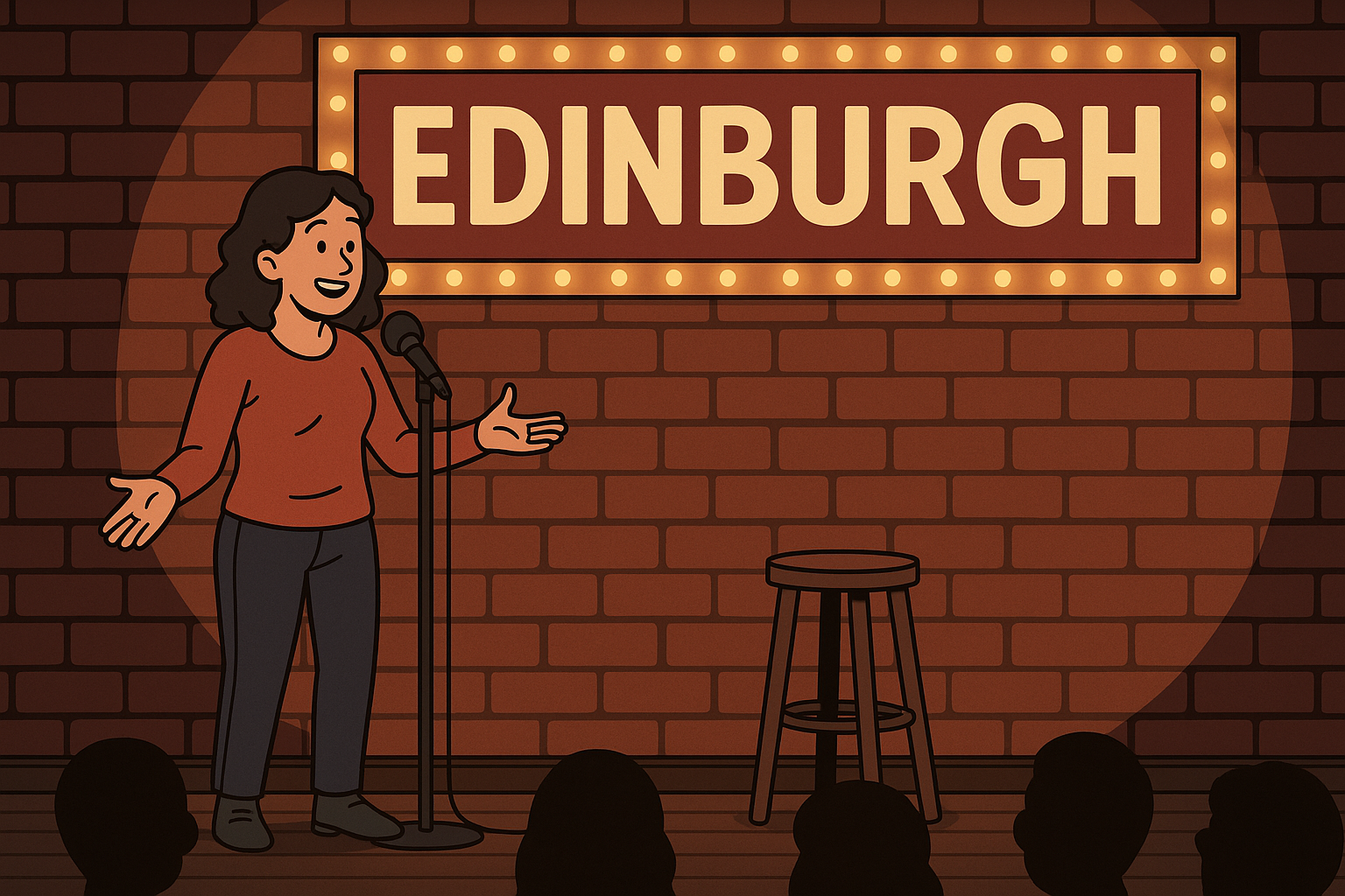 Comedian at an Edinburgh club